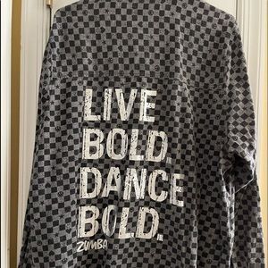 Zumba Flannel Button Down Shirt